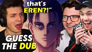 Guess the Attack On Titan Dub Voices!!