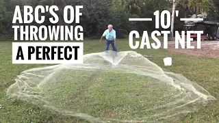 ABC's of throwing a perfect 10' Cast Net!