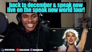 Taylor Swift - Back To December & Speak Now (Speak Now World Tour) (reaction)
