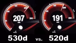 2017 BMW 530d vs. 520d G30 - Acceleration Sound 0-200 kmh | APEX