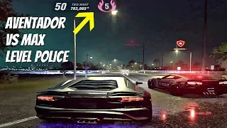 Need For Speed HEAT - Lamborghini Aventador vs MAX Level Police Chase (HEAT Level 5) NFS 2019