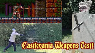 Weapons test - the Castlevania style Morning Star chain whip and Battle Cross