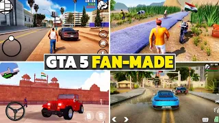 TOP 5 GAMES LIKE GTA 5 FAN MADE FOR ANDROID 2024! BEST GTA 5 FAN MADE ON MOBILE/FAN MADE GAMES