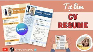 [CANVA TRICKS AND TIPS] CÁCH LÀM CV RESUME BẰNG CANVA 2023 | CV CANVA