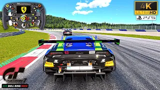 Racing LAMBORGHINI with F1 FERRARI Wheel | Gran Turismo 7 | Thrustmaster Ferrari SF1000 [4K]