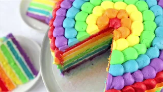 The Ultimate Rainbow Cake