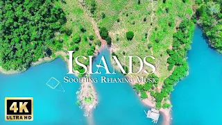 Soothing Piano Music with 4K Island Scenery 🌿 Nature Sounds to Relieve Stress and Heal Your Soul