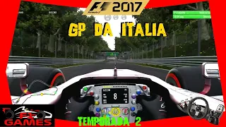 GP DA ITÁLIA - MELHORES MOMENTOS DA CORRIDA - MODO CARREIRA -  F1 2017 PC GAME - #116