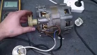 Подключаем двигатель стиральной машины. Connect the engine of washing machine