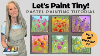 How to Paint Tiny in Soft Pastel! - Plus My DIY Framing Tips!