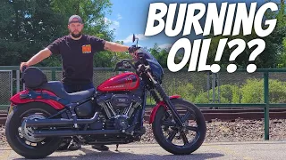 Is BURNING OIL Normal for the Harley Street Bob Milwaukee 8 114!??