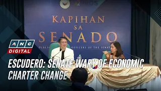 Escudero: Senate wary of economic charter change | ANC