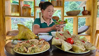 Harvest Season: Harvesting Corn & Processing it into Delicious Corn Cakes | Mountain life