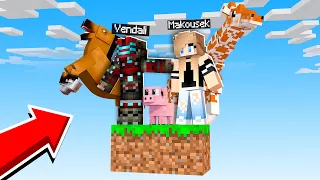 STAVÍME SI S MAKKY ZOO V MINECRAFTU! - One Block Skyblock #12 w/@Makousek