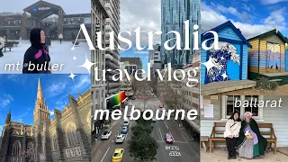 Australia travel vlog 🇦🇺 exploring Melbourne, gold rush in Ballarat, snow in Mt Buller