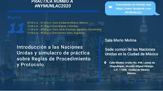 Taller introductorio y simulación rumbo a #NYMUNLAC 2020