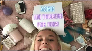 ASMR 100 Triggers For 100K