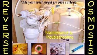 REVERSE OSMOSIS(RO) ~ Troubleshooting & Repair(Step By Step)