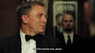 Dry Martini сocktail scene from Casino Royale (2006)