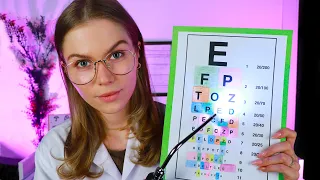 ASMR Detailed Eye Exam With Many Different Charts and Lights.  Medical RP Personal Attention