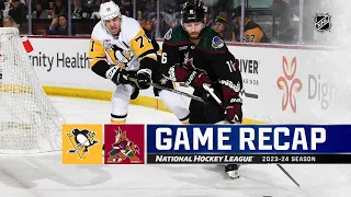 Penguins @ Coyotes 1/22 | NHL Highlights 2024