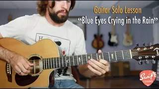 Guitar Solo Lesson - Willie Nelson "Blue Eyes Crying in the Rain"