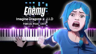 Imagine Dragons x J.I.D - Enemy  (Arcane League of Legends) | Piano Cover by Pianella Piano