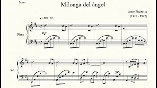 Milonga del ángel - Astor Piazzolla - Piano Repertoire 8