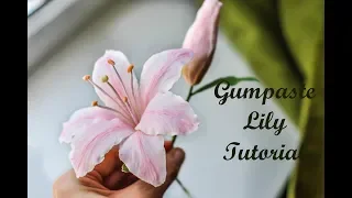 Gumpaste Lily Tutorial.Лилия из мастики. Sugar Flowers. Fondant.