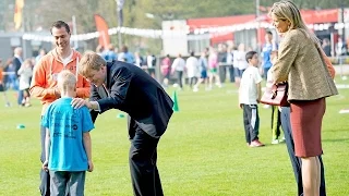 King Willem Alexander and Queen Maxima opens King's Games 2015 in Leiden