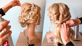 Низкий пучок на резиночках | Fast low bun