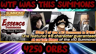WHAT EVEN WAS THIS BANNER AND SUMMONS??? TYBW SUMMONS 4250 ORBS!! BLEACH BRAVE SOULS!!