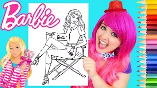 Coloring Barbie Movie Star Coloring Book Page Prismacolor Colored Pencils | KiMMi THE CLOWN