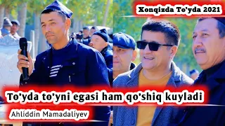 AXLIDDIN MAMADALIYEV - BO'YLARINGA JONLI IJRO  XONQIZDA 2021 #vodiy #uzbek  #talant @DiyorVideo