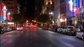 Downtown Austin Texas (Friday Night).
