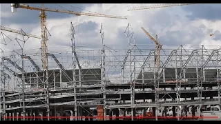 Arena MRV - 10/11/2021 - 3/ MAIS TRELIÇAS E VIGAS DE ARQUIBANCADAS.