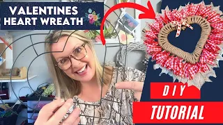 How to Make a Valentine's Heart Wreath using Nautical Rope
