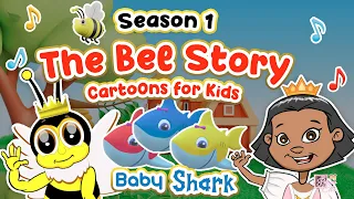 Baby Shark & Bees Full Movie 🐝 | Cartoons for Children & Toddlers in English with Subtitles New Film