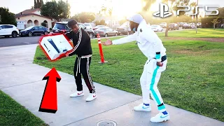 Dropping PS5'S IN THE HOOD | HOOD SOCIAL EXPERIMENT