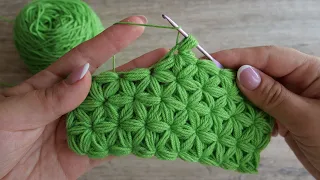 Узор крючком «Звездочки» | Crochet "Stars" pattern