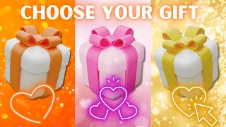 Choose your gift 🎁🤩🤯 Orange, pink, yellow 🌷| How lucky are you ? 😱😱 #gift #chooseone