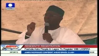 Residents' Registration: Fashola Asks People In Lagos To Register With LASRRA