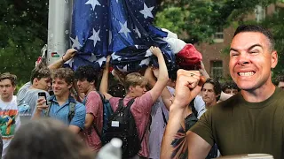 THIS UNC FRAT PROTECTED THE AMERICAN FLAG!