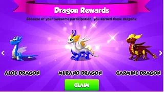 Dragon Mania Legends: Hatching Aloe & Murano & Carmine Dragons