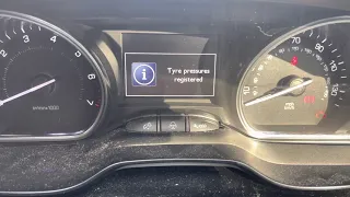Peugeot 2008 Tyre Pressure Warning Light Reset