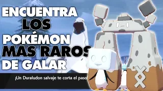 los POKÉMON más DIFÍCILES de ENCONTRAR en POKÉMON ESPADA y ESCUDO! POKÉMON RAROS en GALAR!