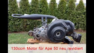 130ccm Ape 50 Tuning-Motor neu Revidiert