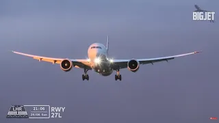 Blustery Arrivals into Sunset at London Heathrow Airport