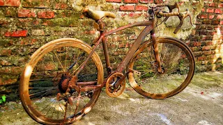 Restoration rusty old racing bike | Restore high speed racing bike