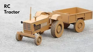 How To Make RC Tractor From Cardboard Very Simple